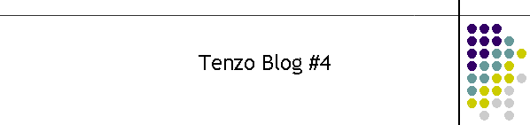 Tenzo Blog #4